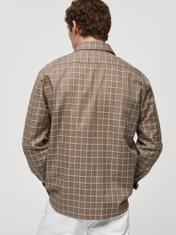 Camisa manga larga a cuadros