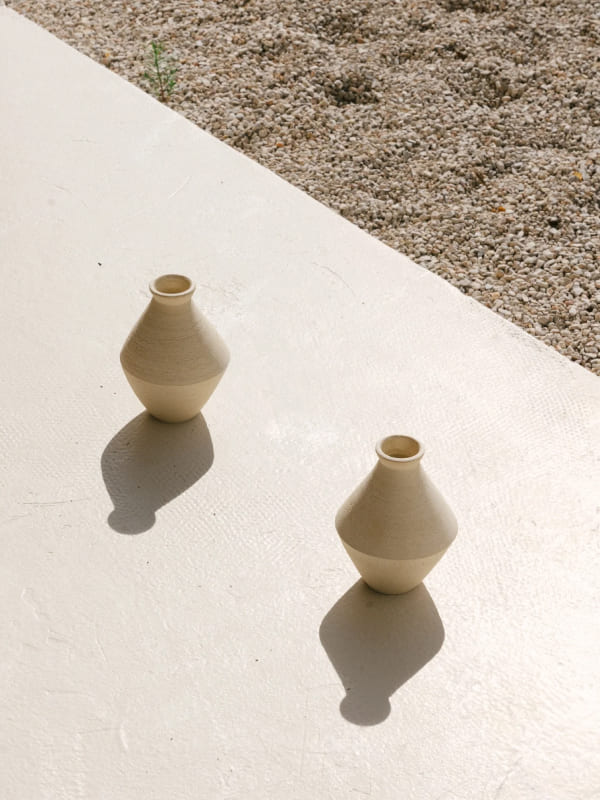 Jarrón cerámica estilo rústico