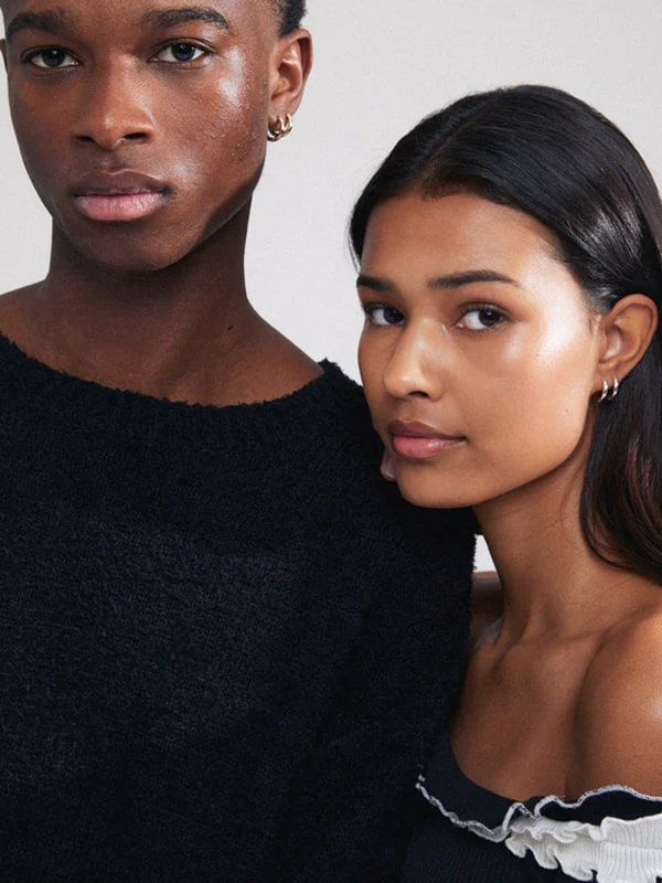 Pendientes de oro pequeños 18k