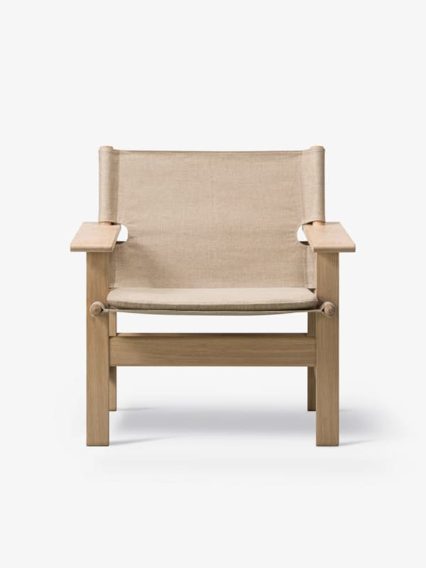 Silla de madera y cuero