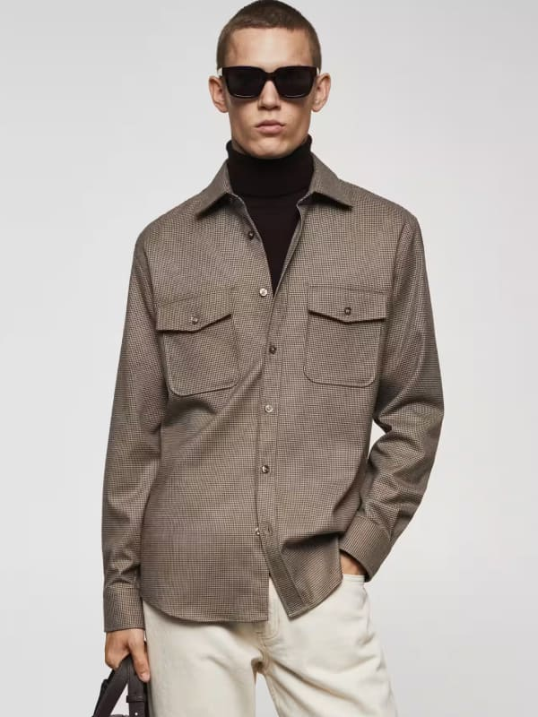 Sobrecamisa de algodón con bolsillos